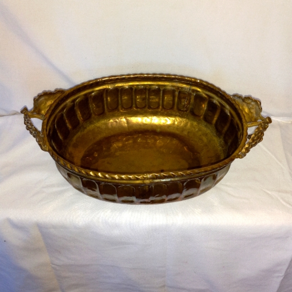Vintage Mid Century Modern Brass fruit bowl